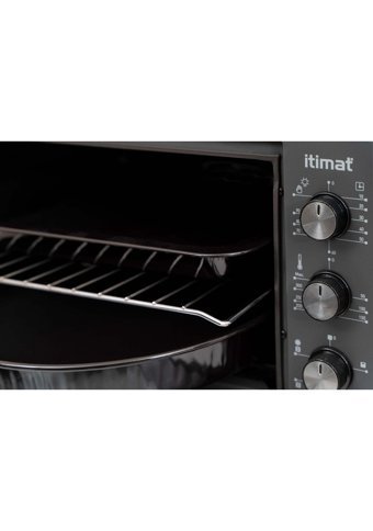 İtimat 4010 Ustam Serisi 40 lt Izgaralı Klasik Fanlı Mini Fırın Antrasit