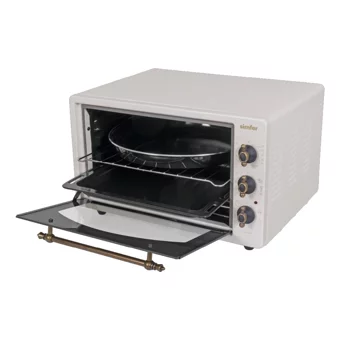 Simfer 4295 42 lt Izgaralı Rustik Fanlı Midi Fırın Bej