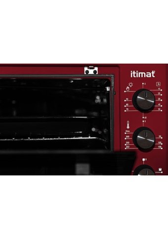 İtimat 4020 Ustam Serisi 40 lt Izgaralı Klasik Fanlı Mini Fırın Kırmızı