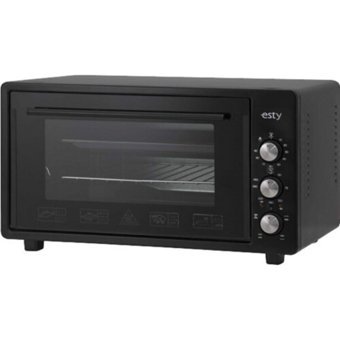 Esty TMF 6262B01 43 lt Izgaralı Klasik Fanlı Mini Fırın Siyah