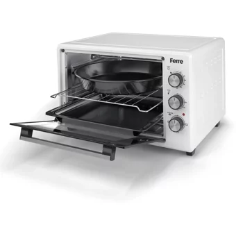Ferre 35-300-M 35 lt Izgaralı Klasik Mini Fırın Beyaz