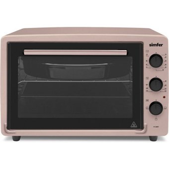 Simfer M3491 34 lt Izgaralı Klasik Fanlı Midi Fırın Rose