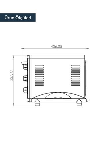 Kumtel LX-3525 40 lt Izgaralı Rustik Fanlı Mini Fırın Bej