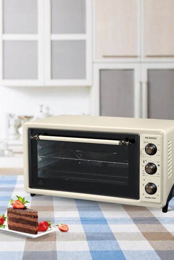 Kumtel LX-3525 40 lt Izgaralı Rustik Fanlı Mini Fırın Bej