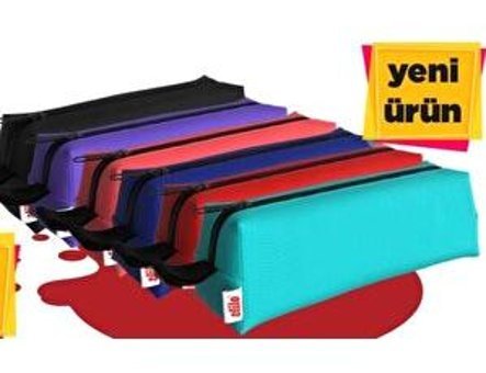 Stilo Çok Renkli Düz Bez Tek Gözlü Dikdörtgen Cüzdan Kalemlik