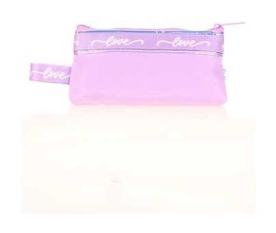 Kaukko Mirror Baggy K2667 Lila Düz Bez Tek Gözlü Dikdörtgen Cüzdan Kalemlik
