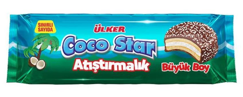 Ülker Cocostar Hindistan Cevizi Ve Sütlü Çikolata Bisküvi 154 gr