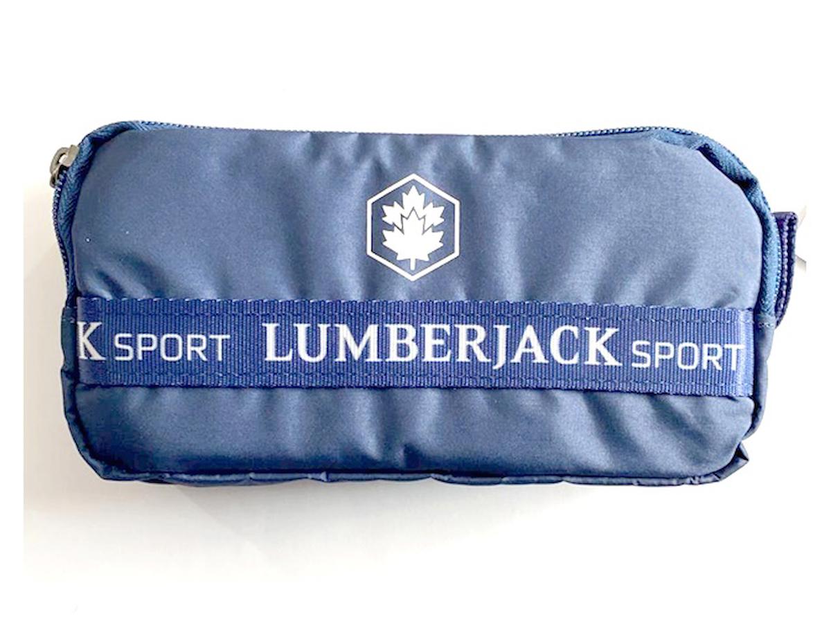 Lumberjack LMKLK22313 Mavi Düz Bez Bölmeli Çift Gözlü Dikdörtgen Cüzdan Kalemlik