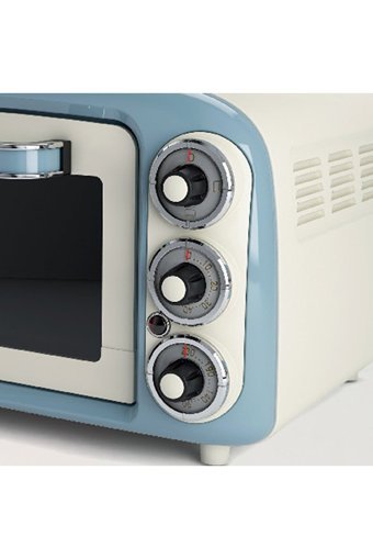 Ariete Vintage 18 lt Izgaralı Vintage Mini Fırın Mavi