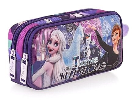 Otto Frozen Salto Together We Are S 41103 Çok Renkli Desenli Bez Bölmeli Çift Gözlü Dikdörtgen Cüzdan Kalemlik