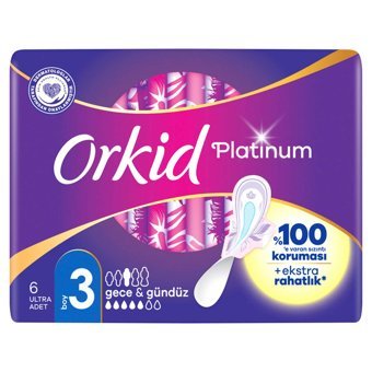 Orkid Platinum İnce 6'lı Hijyenik Ped 1 Adet