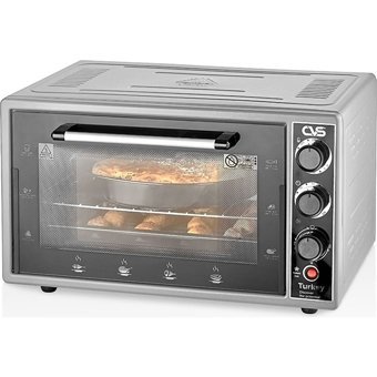 Cvs DN 3978 45 lt Klasik Fanlı Midi Fırın Siyah Gri