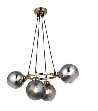 Voxlamp Lighting Solutions 4'lü Sarı Plafonyer Modern Alüminyum Salon-Oturma Odası Avize