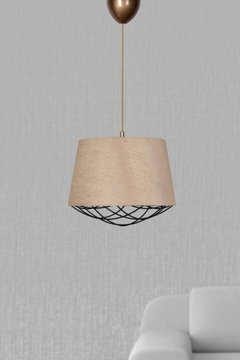 İstanbul Avize 3'lü Sarı Kristal Taşlı Modern Krom Salon-Oturma Odası Avize