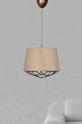 İstanbul Avize 3'lü Sarı Kristal Taşlı Modern Krom Salon-Oturma Odası Avize