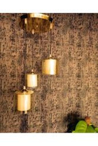 Eglo Grizedale 3'lü Siyah Şapkalı Modern Çelik Salon-Oturma Odası Avize