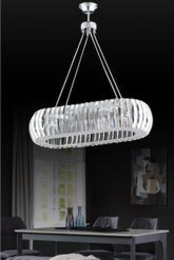 Homing Ayd-2674 Tekli Bej Sarkıt Modern Kumaş Salon-Oturma Odası Avize