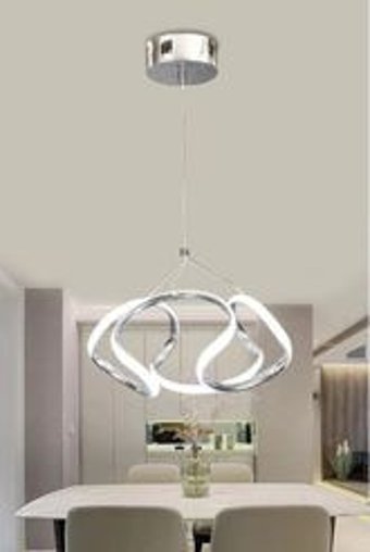 Ladco Aydınlatma A-5132-100 Tekli Siyah Ledli Modern Alüminyum Salon-Oturma Odası Avize
