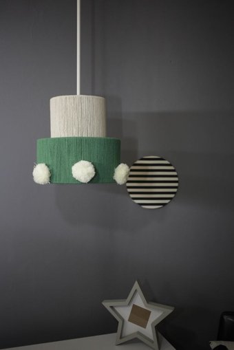 Özpolataydınlatma Cihar Tekli Beyaz Sarkıt Modern Metal Salon-Oturma Odası Avize