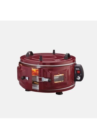 Akel AF016 40 lt Klasik Davul Fırın Bordo