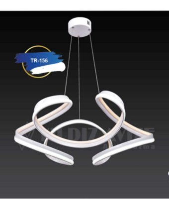 Vk Home Aydınlatma Kent 4'lü Siyah Metal Modern Cam Salon-Oturma Odası Avize