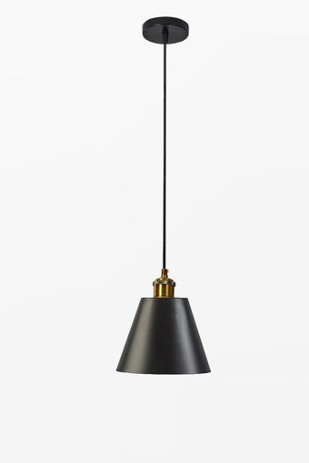 Trend Kitchen Tekli Siyah Sarkıt Rustik Metal Salon-Oturma Odası Avize
