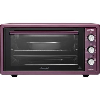 Simfer M4504 45 lt Izgaralı Klasik Fanlı Midi Fırın Mürdüm
