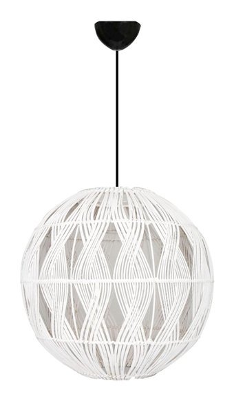 Luna Lighting 4458-75 Tekli Bej Ahşap Rustik Bambu Salon-Oturma Odası Avize