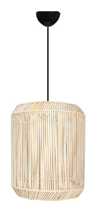 Luna Lighting 4458-86 Tekli Bej Rattan Rustik Bambu Salon-Oturma Odası Avize