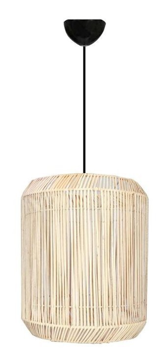 Luna Lighting 4458-86 Tekli Bej Rattan Rustik Bambu Salon-Oturma Odası Avize