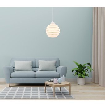 Elektroyou Tekli Beyaz Ledli Modern Alüminyum Salon-Oturma Odası Avize