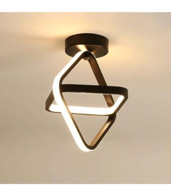 Harnelli 3'lü Gri Ledli Modern Alüminyum Salon-Oturma Odası Avize
