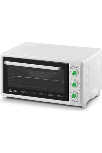Luxell LX-3675 40 lt Izgaralı Klasik Fanlı Mini Fırın Beyaz