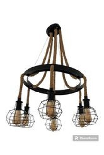 Osc Home Damla 5'li Altın Sarkıt Modern Metal Salon-Oturma Odası Avize