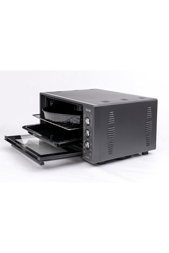İtimat EXCLUSİVE 50 lt Izgaralı Klasik Fanlı Mini Fırın Gri
