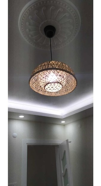 Polataydinlatma Gülce 4'lü Beyaz Cam Modern Cam Salon-Oturma Odası Avize