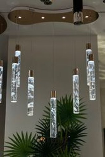 Arteluz Tekli Siyah Sarkıt Modern Alüminyum Antre-Hol Avize