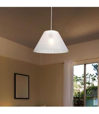 Luna Lighting Tekli Beyaz Baskılı Modern Metal Bebek-Çocuk Odası Avize