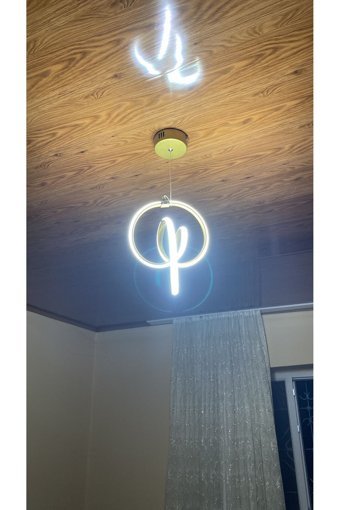 Nivo Helis Tekli Beyaz Modern Alüminyum Salon Avize
