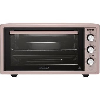 Simfer M4555 45 lt Izgaralı Klasik Fanlı Midi Fırın Pembe
