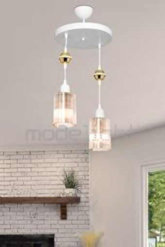 Mikro Light Project 2'li Siyah Ledli Modern Alüminyum Salon Avize