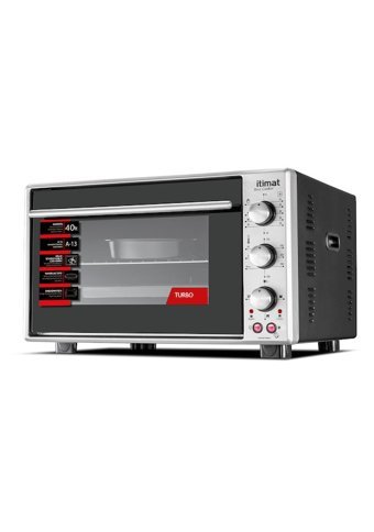 İtimat 7022 40 lt Izgaralı Klasik Fanlı Turbo Mini Fırın Inox