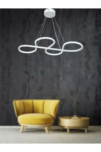 Evsehomes Tekli Yeşil Sarkıt Modern Kumaş Salon-Oturma Odası Avize