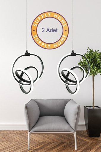 Sanctum Elmas 4'lü Altın Sarkıt Modern Alüminyum Salon-Oturma Odası Avize