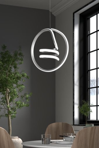 Eglo Rinroe 2'li Siyah Kafes Modern Çelik Salon-Oturma Odası Avize