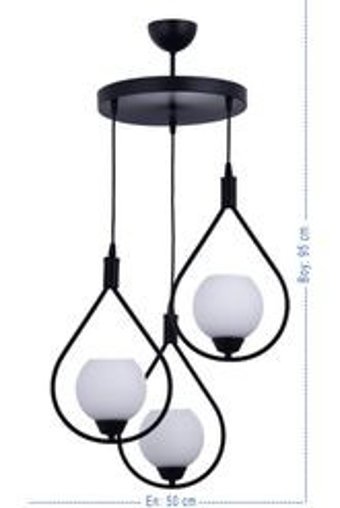 Ömür Avize Lidiya Tekli Altın Ledli Modern Alüminyum Salon-Oturma Odası Avize