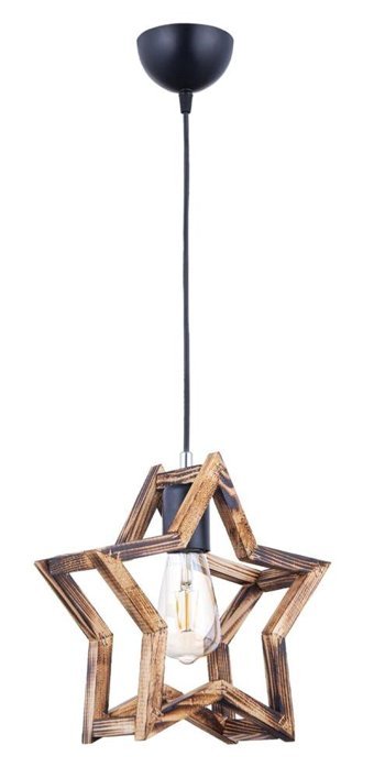 Luna Lighting 3965-1A-06 Vito Tekli Beyaz Desenli Modern Metal Salon-Oturma Odası Avize