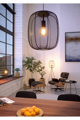 Eglo Byron Tekli Sarı Prizma Modern Çelik Salon-Oturma Odası Avize