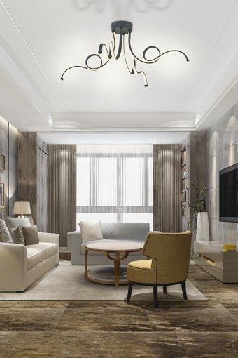 Kuğulu Elvan Tekli Pembe Cam Modern Cam salon-Oturma Odası Avize