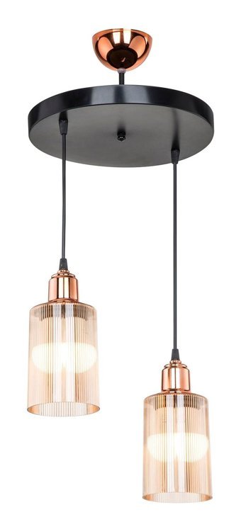 Luna Lighting 2715-40-20 Plata Tekli Altın Halka Modern Metal Salon-Oturma Odası Avize